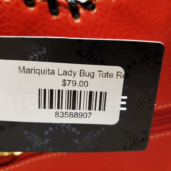 American Bee Mariquita Lady Bug Handmade Stitched Peta - Approved Vegan Purse - Picture 4 of 10